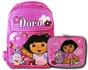 Dora Backpack and Lunch bag