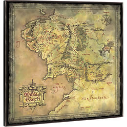Lord of the rings middle earth map