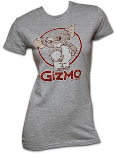 Gizmo the cute animal from gremlins on this grey babydoll