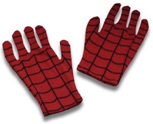 Spider-Man keeps your hands warm with these Spiderman gloves.