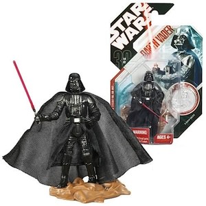 Star Wars 30 anniversary Darth Vader action figure made by Hasbro.