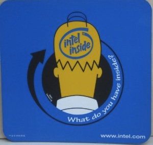 Homer Intel Inside Mousepad