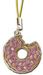Homers favorite donut as cell phone charm