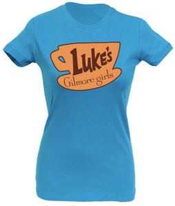 Nice blue Luke's diner t-shirt