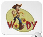 Cowboy Woody now printed on this mousepad for the real toy story fans