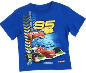 Cars 2 race t-shirt for kids