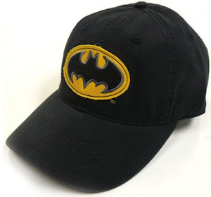 Embroidered Batman logo hat