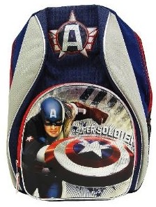 blue Captain America Backpack