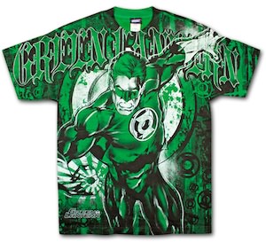 Jumbo Print Green Lantern T-Shirt