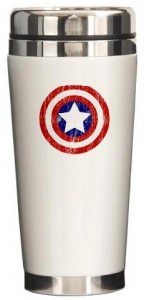 Captain America Vintage Sheild Travel Mug