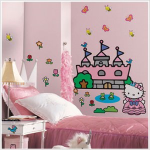 Hello Kitty Princess Castle Wall Decals
