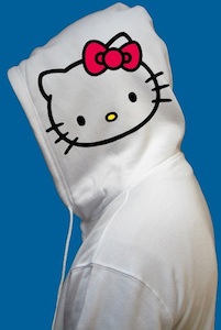Hello Kitty face hoodie