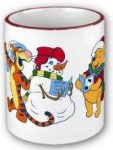 Winnie The Pooh and Tigger Christmas mug