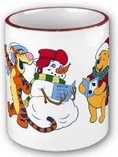 Pooh and Tigger Christmas Mug