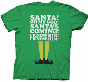 Elf Santa is coming shirt
