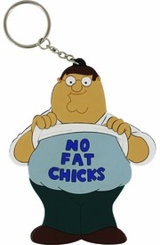 Family Guy Peter Griffin no fat chicks Key Chain
