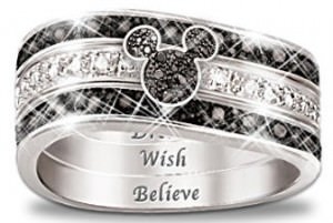 Mickey Mouse Dream Wish Believe Zirconia Ring
