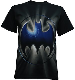 Batman logo solar flare t-shirt