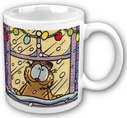 Garfield White Christmas Mug