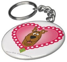 Scooby-Doo Valentine's day key chain