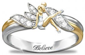 Tinker Bell Believe Engraved Ring