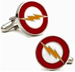Flash logo cufflinks