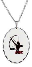 The Hunger Games Katniss Girl on fire necklace