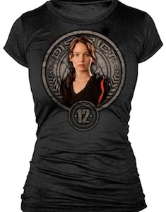 The Hunger Games Katniss Everdeen District 12 t-shirt