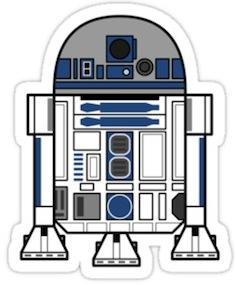 Star Wars R2-D2 droid sticker