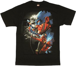 Avengers Crew t-shirt with head shot of captain America