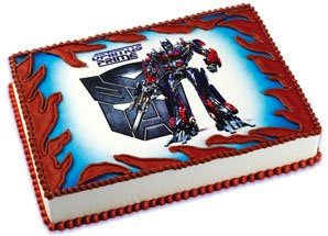 Transformers Optimus Prime Edible Cake Topper