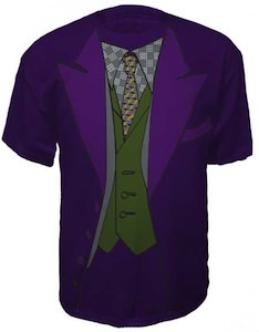 Batman The Joker Purple Tuxedo T-Shirt