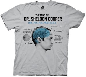 The Big Bang Theory The Mind Of Dr. Sheldon Cooper T-Shirt