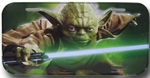 Star Wars Yoda License Plate