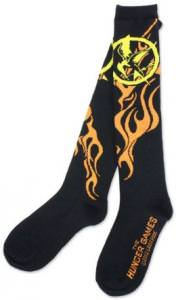 The Hunger Games Mockingjay Flames Knee High Socks