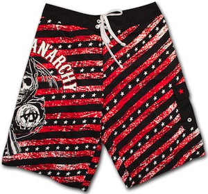 Sons Of Anarchy Red Stripes Boardshorts