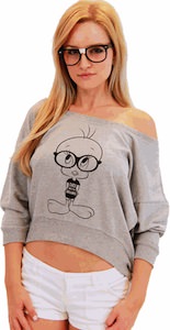 Tweety Bird Cropped Sweatshirt