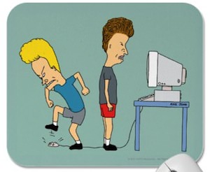 Beavis And Butt-Head Stamping On Mouse Mousepad