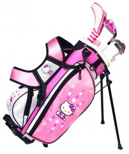Hello Kitty Juniors Golf Club And Bag Set.