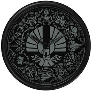 The Hunger Games Panem Districts Wall Clock
