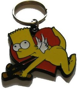 The Simpsons Bart Simpson Cupid Key Chain