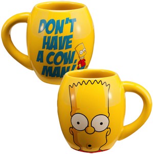 Bart Simpson Dont Have A Cow Man Mug