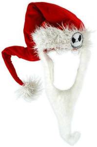 Jack Skellington santa beard and hat