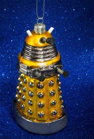Yellow Dalek Christmas Ornament