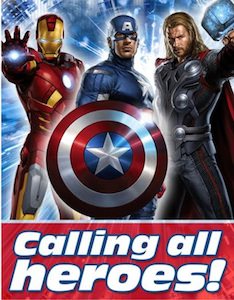 marvel The Avengers birthday Invitations
