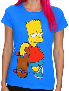 Bart And His Skateboard T-Shirt