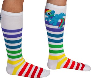 Rainbow Dash Striped Socks