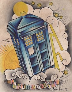 Doctor Who Time Lord And Tardis Poster