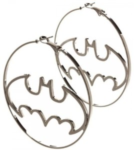 Batman Hoop Earrings