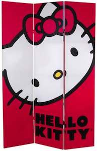 Hello Kitty Face Room Divider